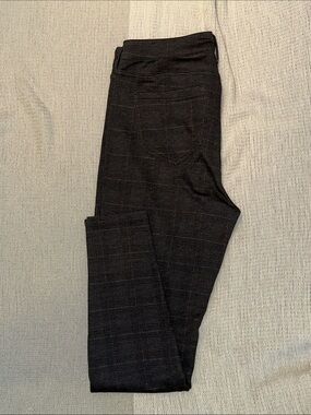 Liverpool Women's Black Plaid Skinny Pants